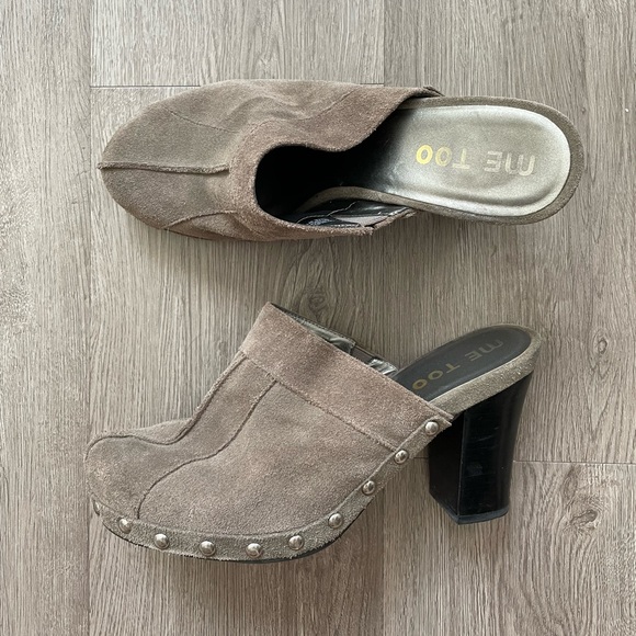 Reformation Vintage Suede Grey Clogs - Picture 2 of 5